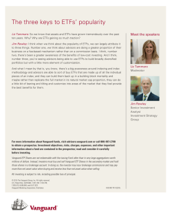 The three keys to ETFs` popularity