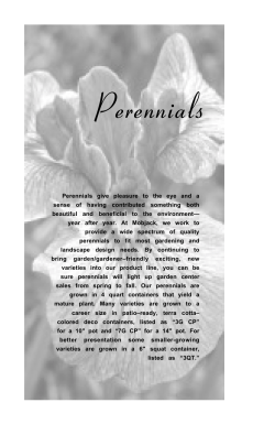 Perennials - Growing For You
