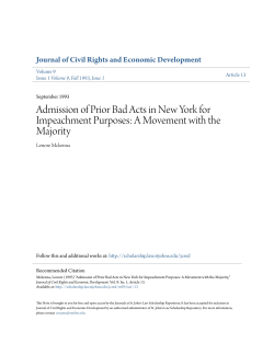 Admission of Prior Bad Acts in New York for Impeachment Purposes