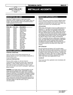 Metallic Accents Quarts Technical Data Sheet - Rust
