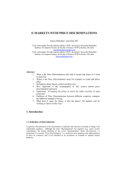Price Discrimination in E