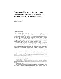 balancing national security and free-speech rights