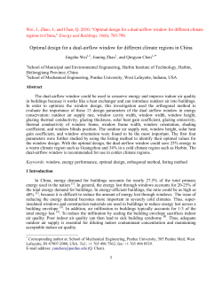 Optimal design for a dual-airflow window for different climate regions