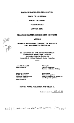 2008CA2147 - First Circuit Court of Appeal