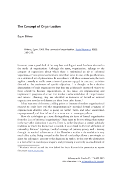 The Concept of Organization - Open Access