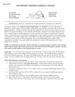 southwest virginia baseball league