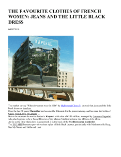 the favourite clothes of french women: jeans and the little black dress