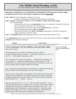 4 New Elements will be Added to the Periodic Table. Here`s What it