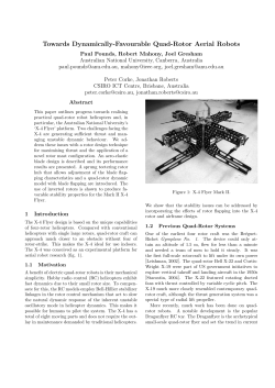 Towards Dynamically-Favourable Quad-Rotor Aerial Robots