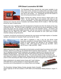 CPR Diesel Locomotive SD 5500