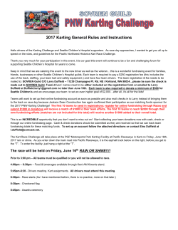 2017 Karting General Rules and Instructions
