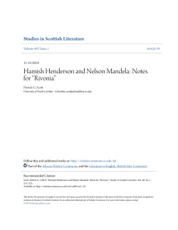 Hamish Henderson and Nelson Mandela