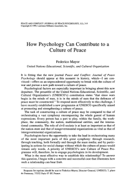 article ghost-written for Federico Mayor