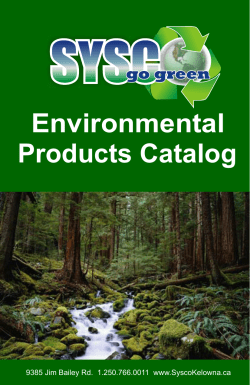 Environmental Products Catalog