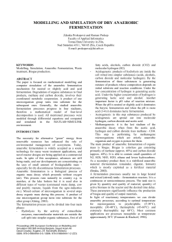 modelling and simulation of dry anaerobic fermentation
