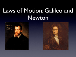 Laws of Motion - NMSU Astronomy