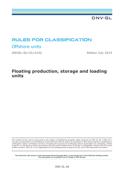 DNVGL-RU-OU-0102 - Rules and standards