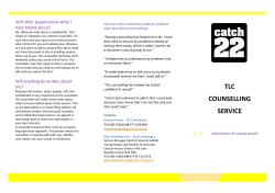 CATCH 22 - TLC Counselling Service