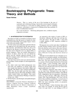 Bootstrapping Phylogenetic Trees