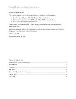 Donald Russell - University of South Carolina