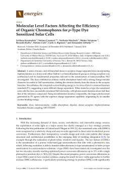 Molecular Level Factors Affecting the Efficiency of Organic