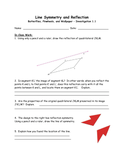 Line Symmetry and Reflection