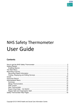 How to Use the Safety Thermometer
