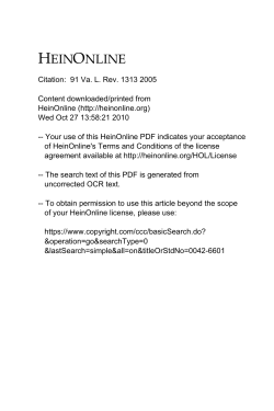 HeinOnline  - University of Virginia