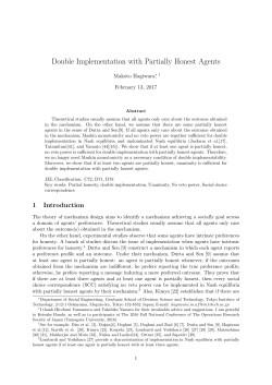 Double Implementation with Partially Honest Agents