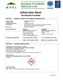 Safety Data Sheet - Madras Fluorine Private Ltd