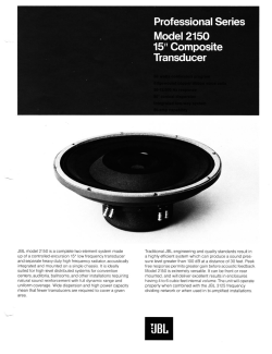 JBL model 2150 is a complete two-element system made up of a