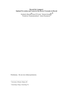 Optimal Prevention and Control of the Brown Treesnake in