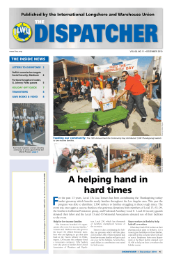 Published by the International Longshore and Warehouse