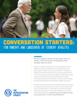 for Parents and Caregivers of student athletes