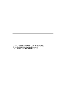 GROTHENDIECK-SERRE CORRESPONDENCE