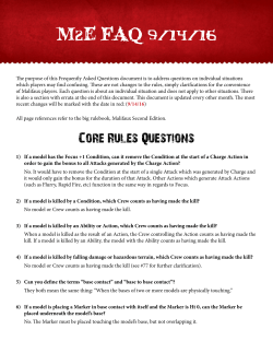 M2E FAQ 9/14/16