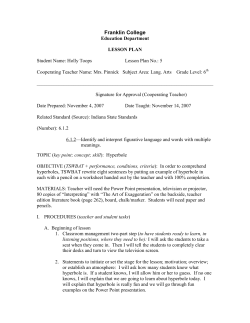 Hyperbole - Franklin College