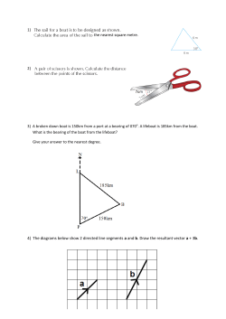 4) The diagrams below show 2 directed line segments a and b