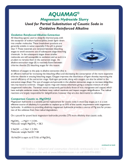 Aquamag a Partial Substitute for Caustic Soda