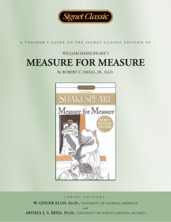 Measure for Measure