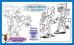 Kids Menu - Blue Birch