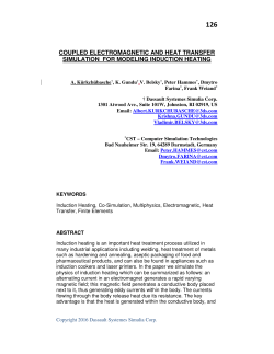 coupled electromagnetic and heat transfer simulation for