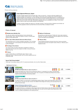 Points of Interest http://www.princess.com/excursion