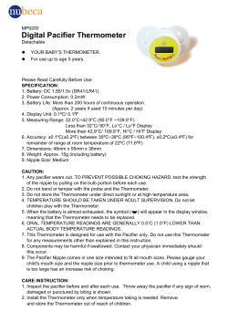 Digital Pacifier Thermometer - nu-beca