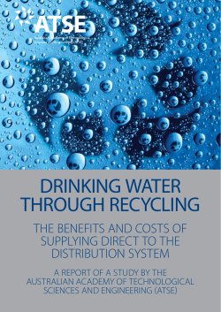 Drinking water through recycling