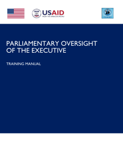 parliamentary oversight of the executive