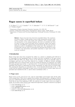 Rogue waves in superfluid helium