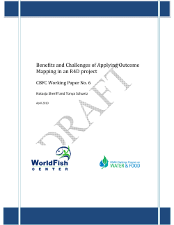 Benefits and Challenges of Applying Outcome Mapping in
