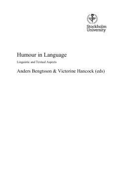 Humour in Language