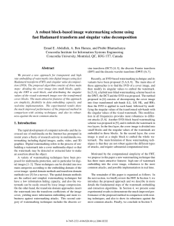 A Robust Block-Based Image Watermarking